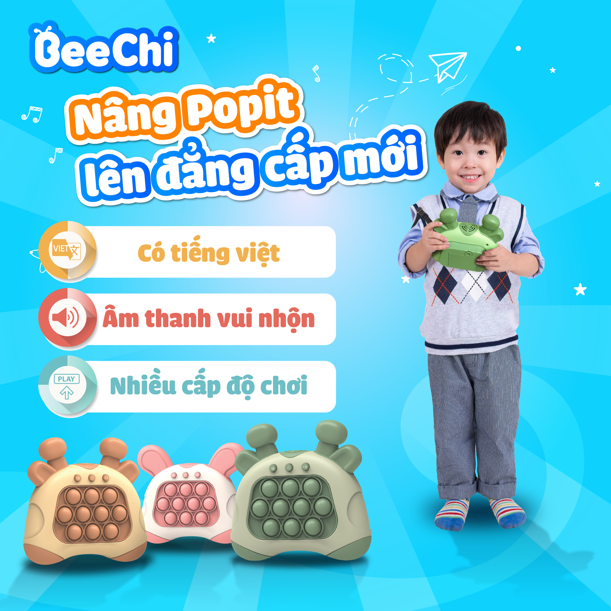 Pop it tiếng Việt BeeChi